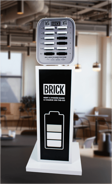 Medelstor Brick-station på ett stativ